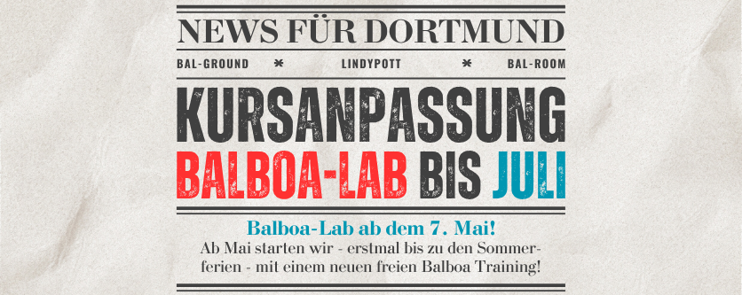 NEU: KURS: Balboa-Lab Donnerstags in Dortmund